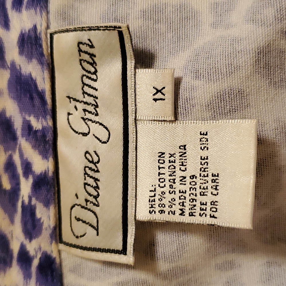 Diane Gilman Blue Embroidered Plus Size Jean Jacket Size 1X - Picture 5 of 5